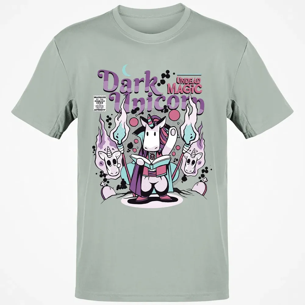 Dark Unicorn Undead Magic Classic Unisex T-Shirt - 3