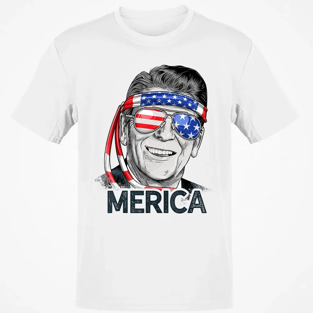 Reagan Ronald Merica 4th of July  Men US President Classic Unisex T-Shirt - 13