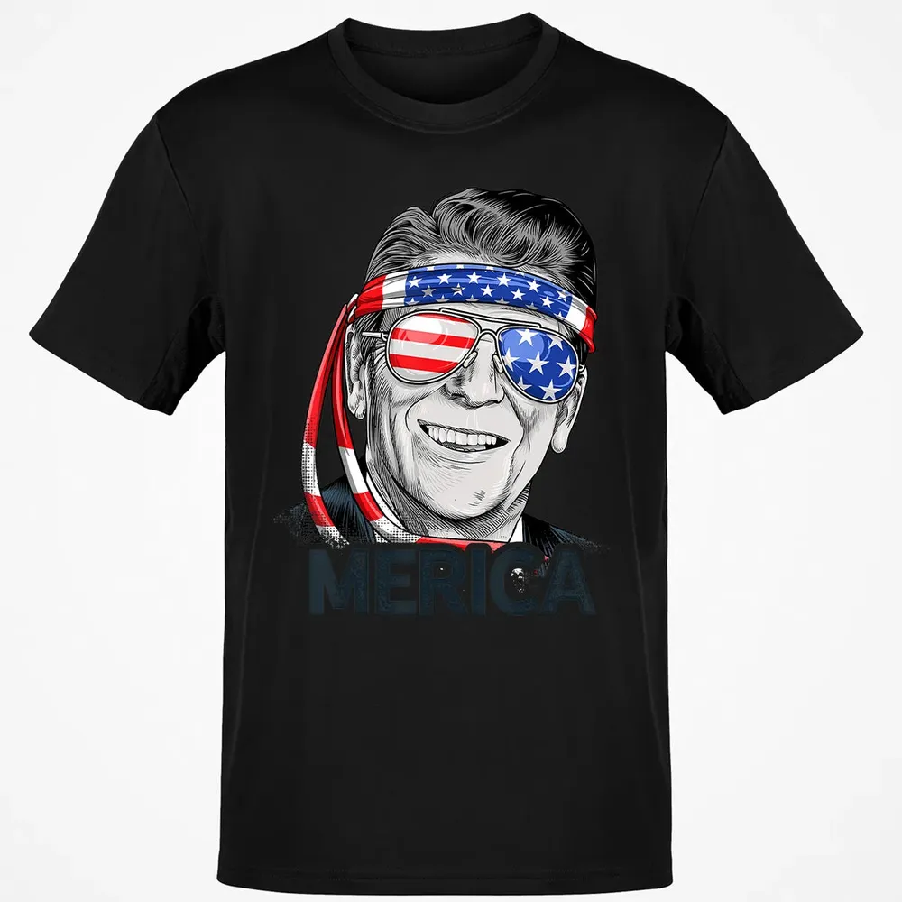 Reagan Ronald Merica 4th of July  Men US President Classic Unisex T-Shirt - 2