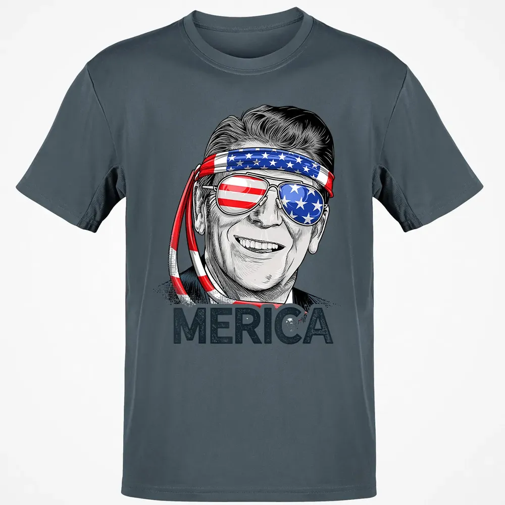 Reagan Ronald Merica 4th of July  Men US President Classic Unisex T-Shirt - 4
