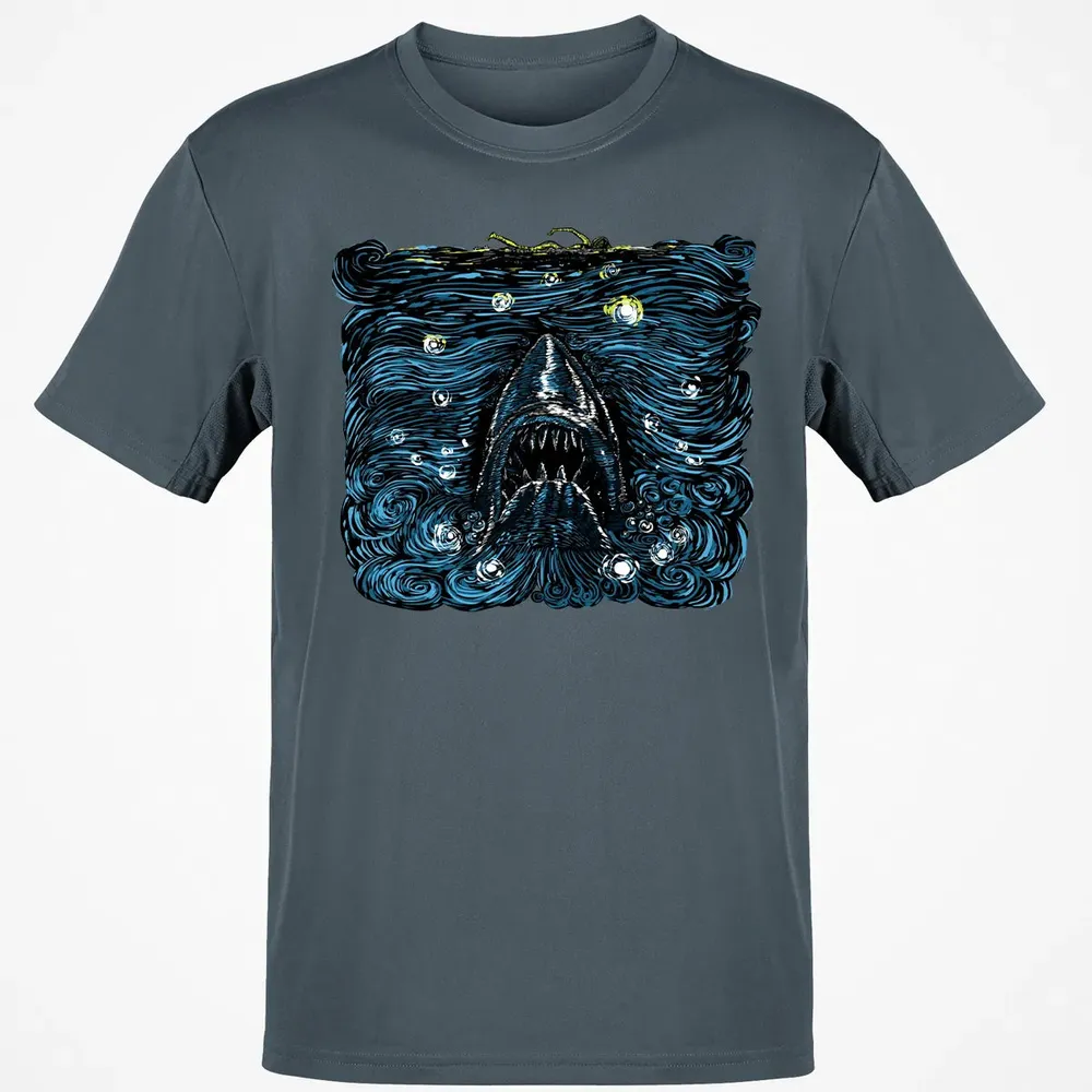 Shark Starry Classic Unisex T-Shirt - 4