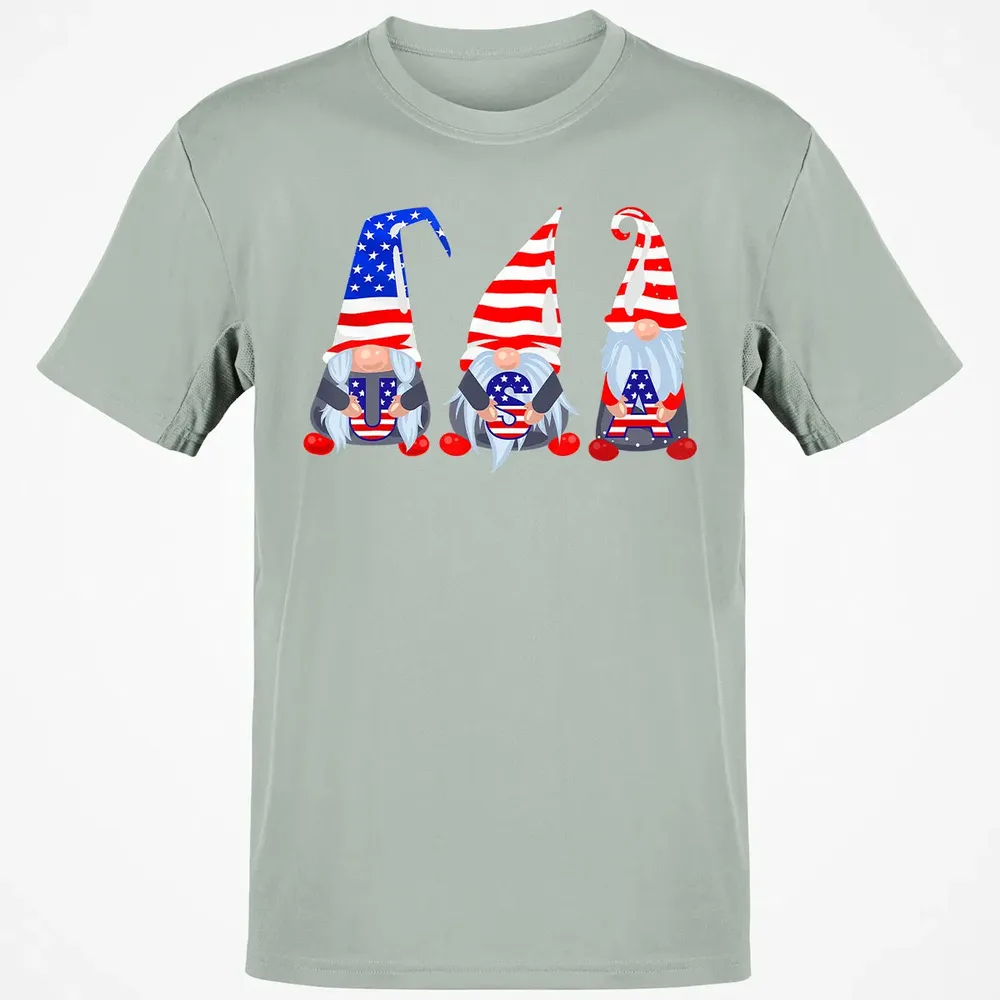 4th Of July 2020 Gnomes  Funny American USA Patriotic Classic Unisex T-Shirt - 3