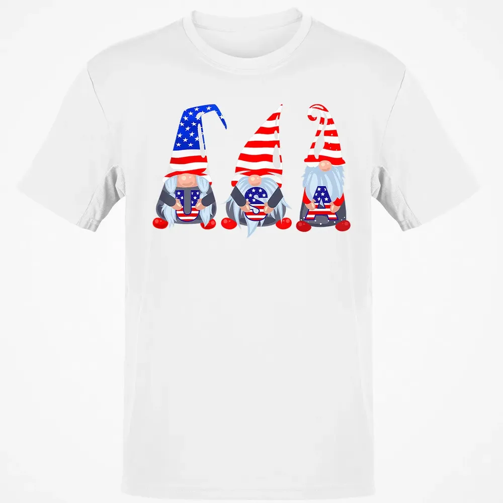 4th Of July 2020 Gnomes  Funny American USA Patriotic Classic Unisex T-Shirt - 13