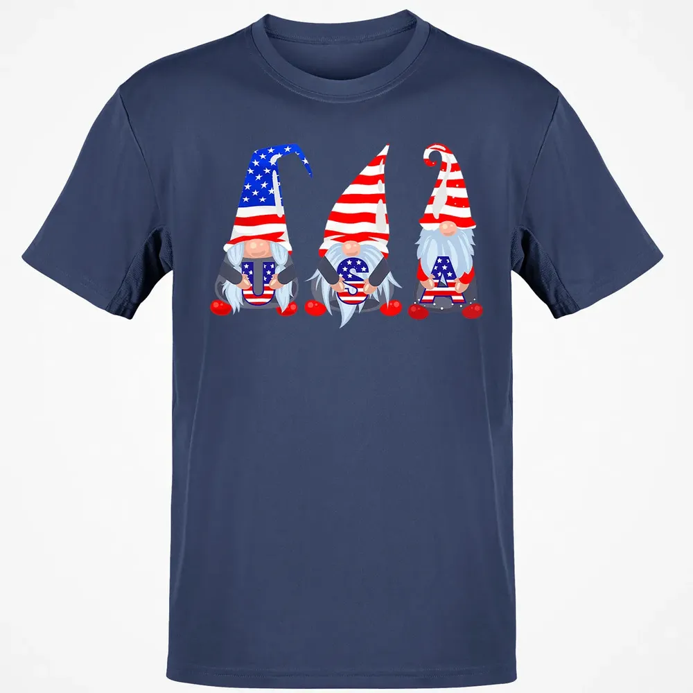 4th Of July 2020 Gnomes  Funny American USA Patriotic Classic Unisex T-Shirt - 8