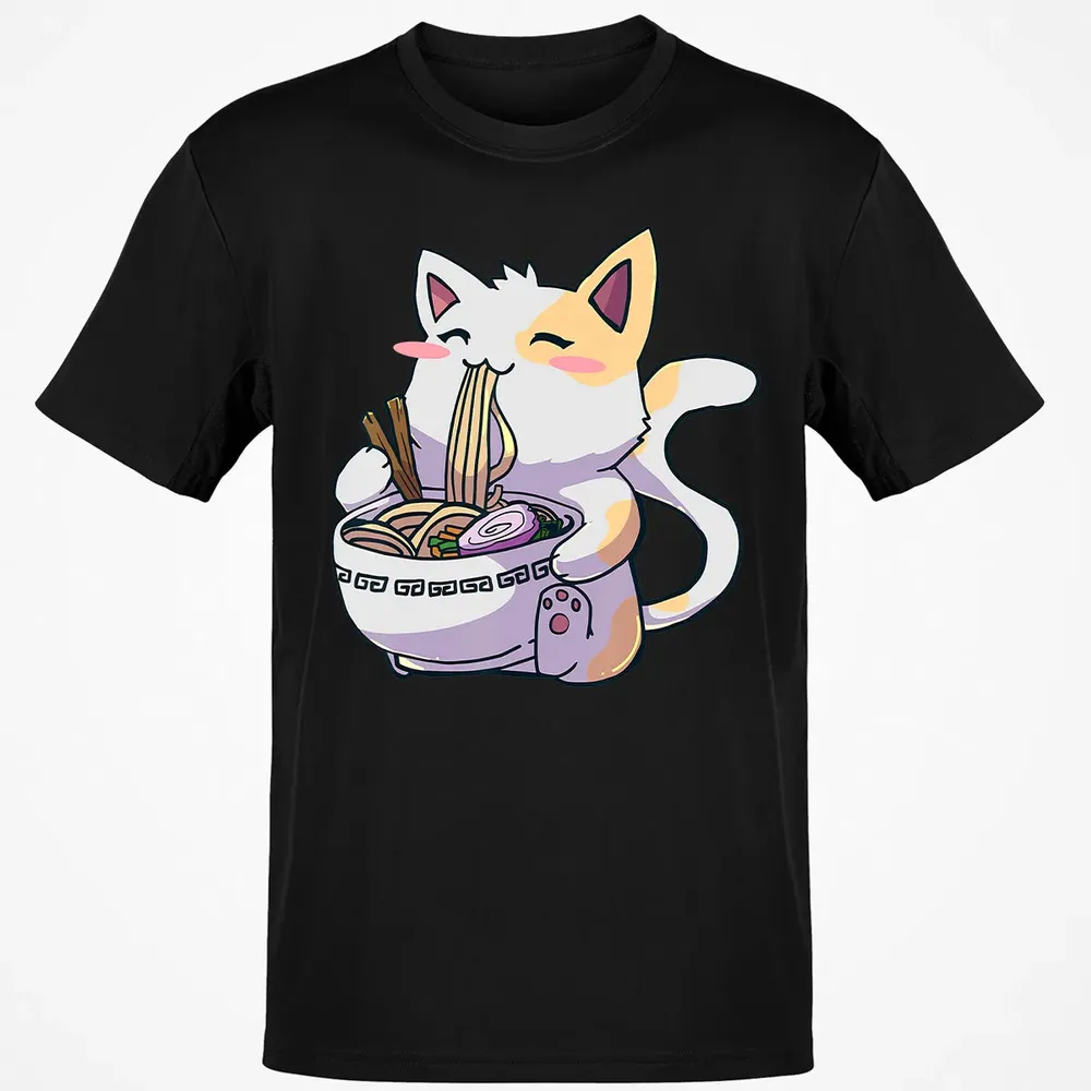 Ramen  Cat T Kawaii Anime  Japanese Gift Classic Unisex T-Shirt - 2