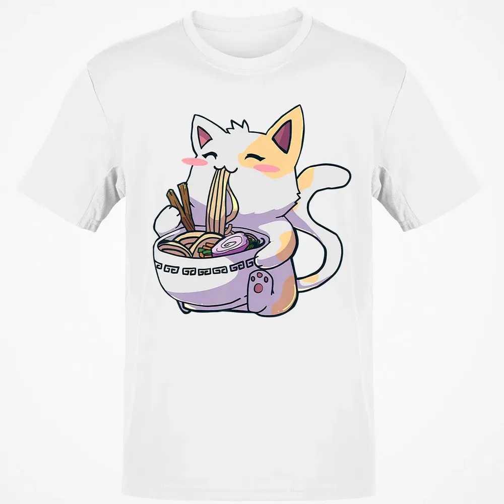 Ramen  Cat T Kawaii Anime  Japanese Gift Classic Unisex T-Shirt - 13