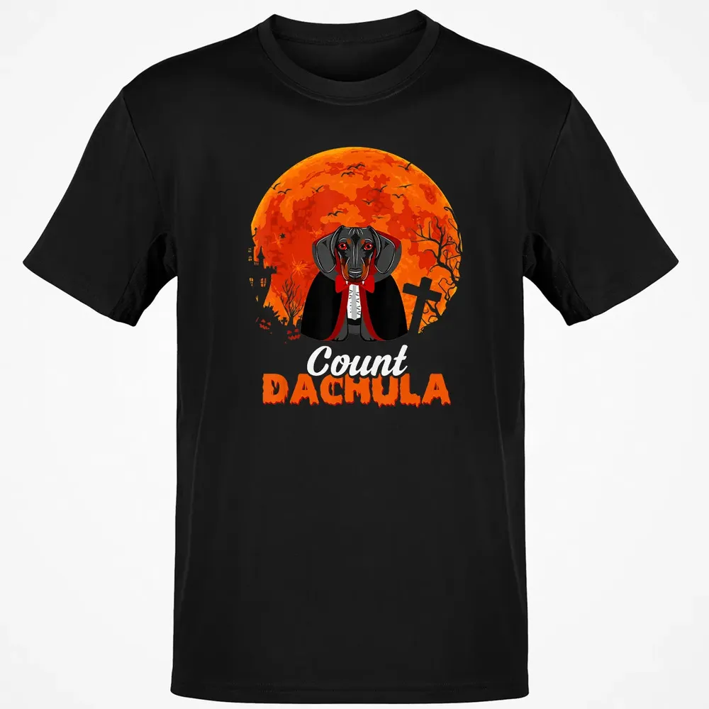 Count Dachula   Dachshund Halloween Gift For Men Women Classic Unisex T-Shirt - 2