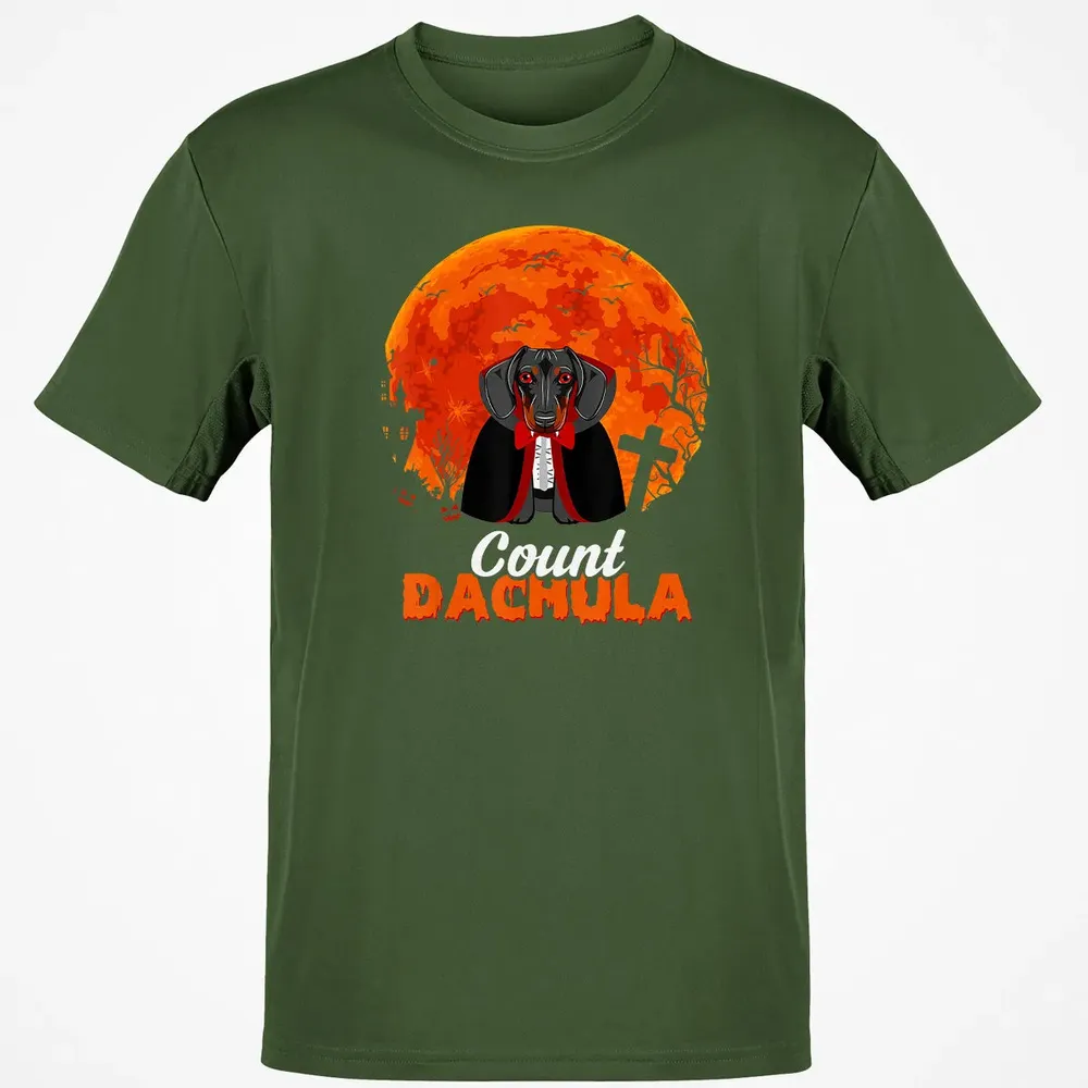 Count Dachula   Dachshund Halloween Gift For Men Women Classic Unisex T-Shirt - 7