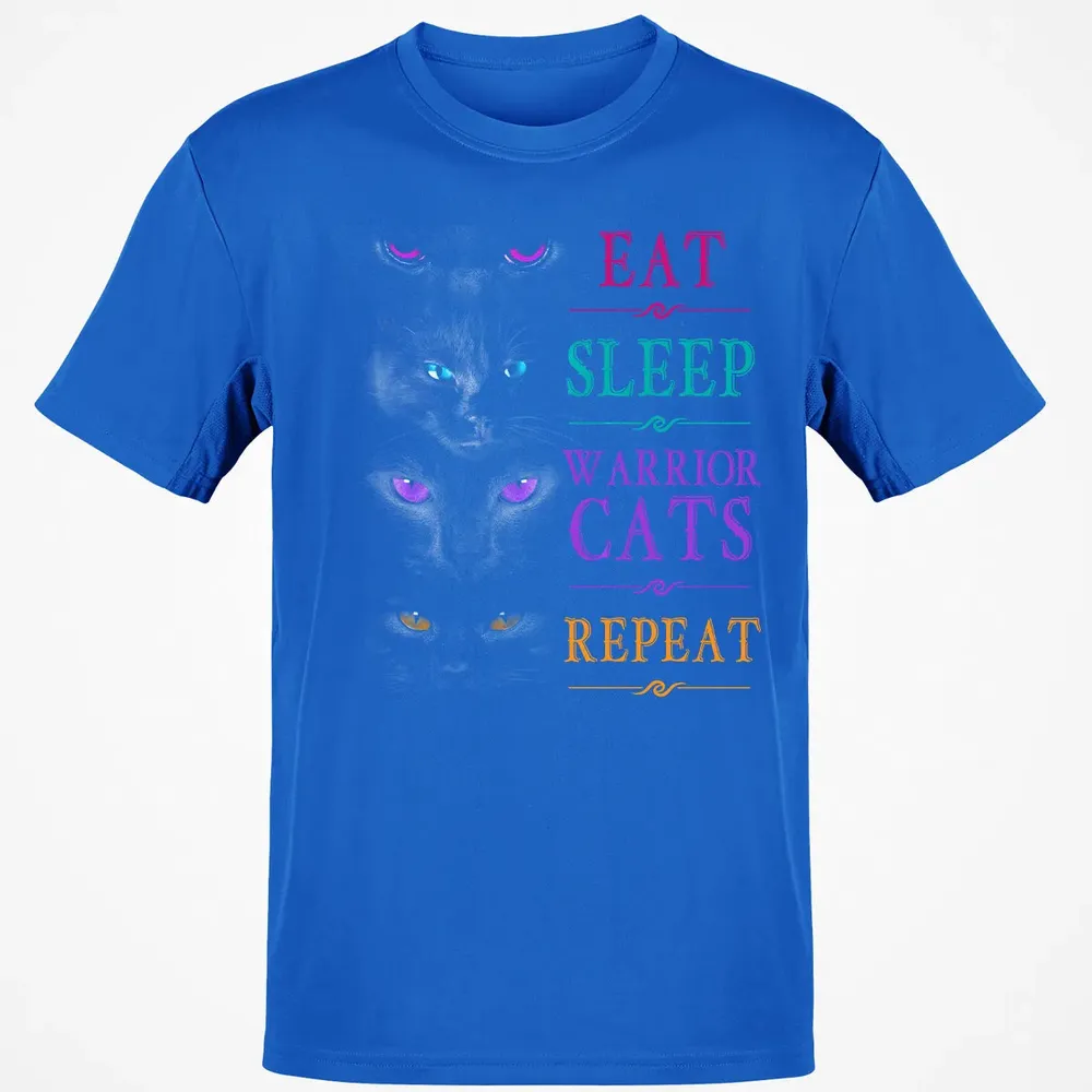 Eat Sleep Warrior Cats Repeat Funny Cat Warrior Hoodie Classic Unisex T-Shirt - 12