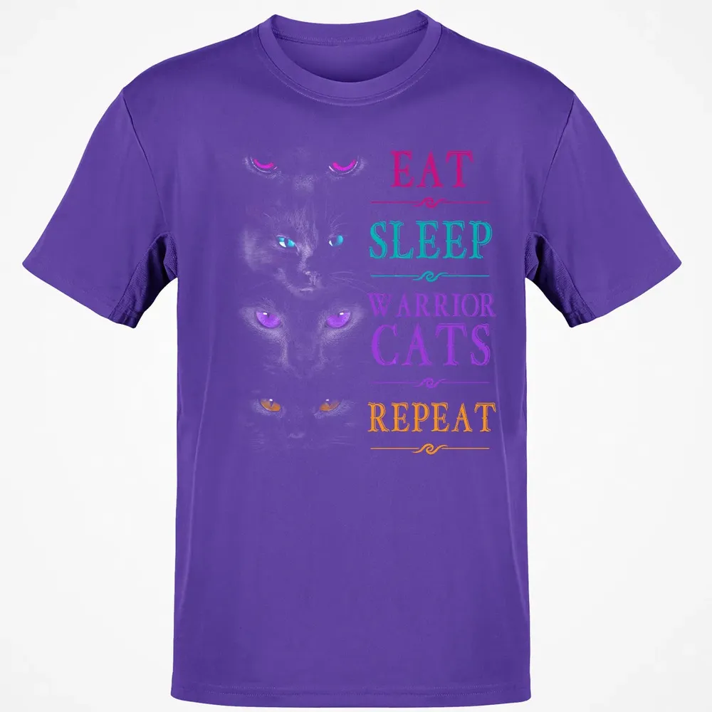 Eat Sleep Warrior Cats Repeat Funny Cat Warrior Hoodie Classic Unisex T-Shirt - 10