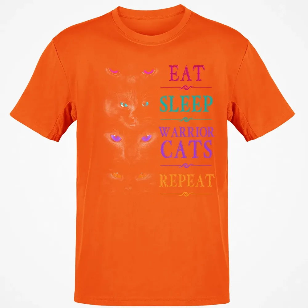 Eat Sleep Warrior Cats Repeat Funny Cat Warrior Hoodie Classic Unisex T-Shirt - 9