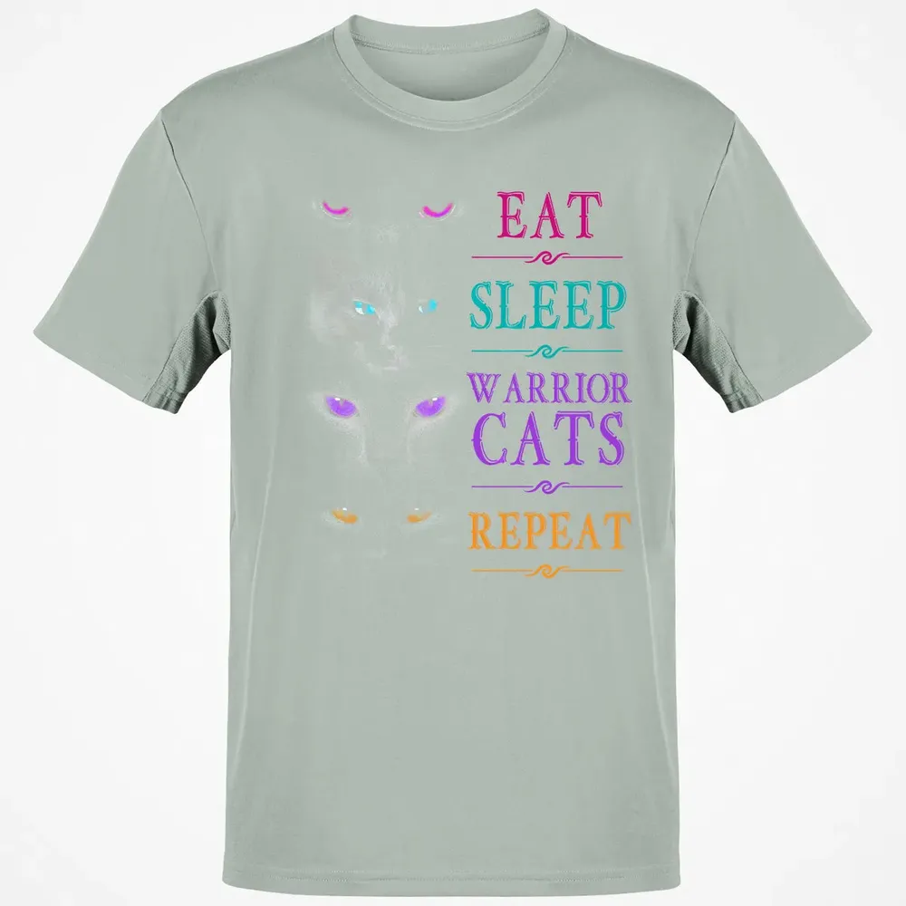Eat Sleep Warrior Cats Repeat Funny Cat Warrior Hoodie Classic Unisex T-Shirt - 3