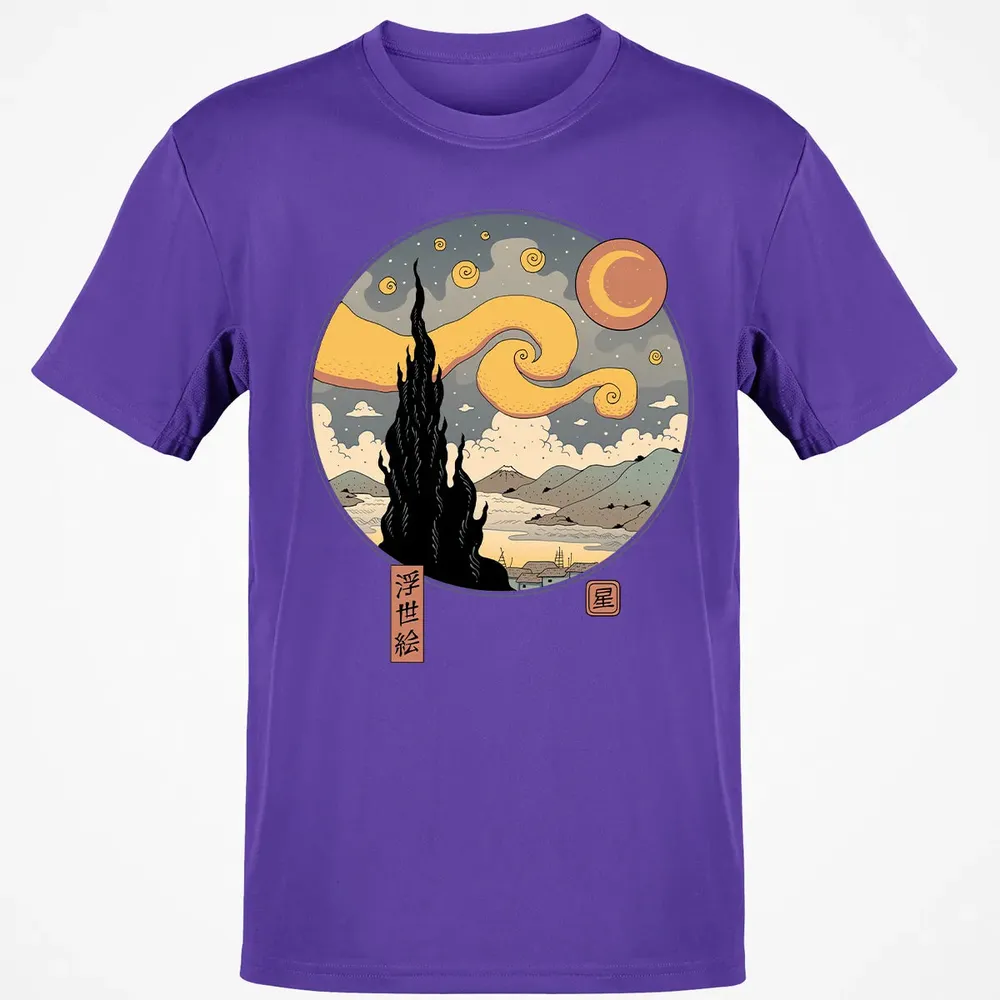 Starry Ukiyo-e Night Classic Unisex T-Shirt - 10