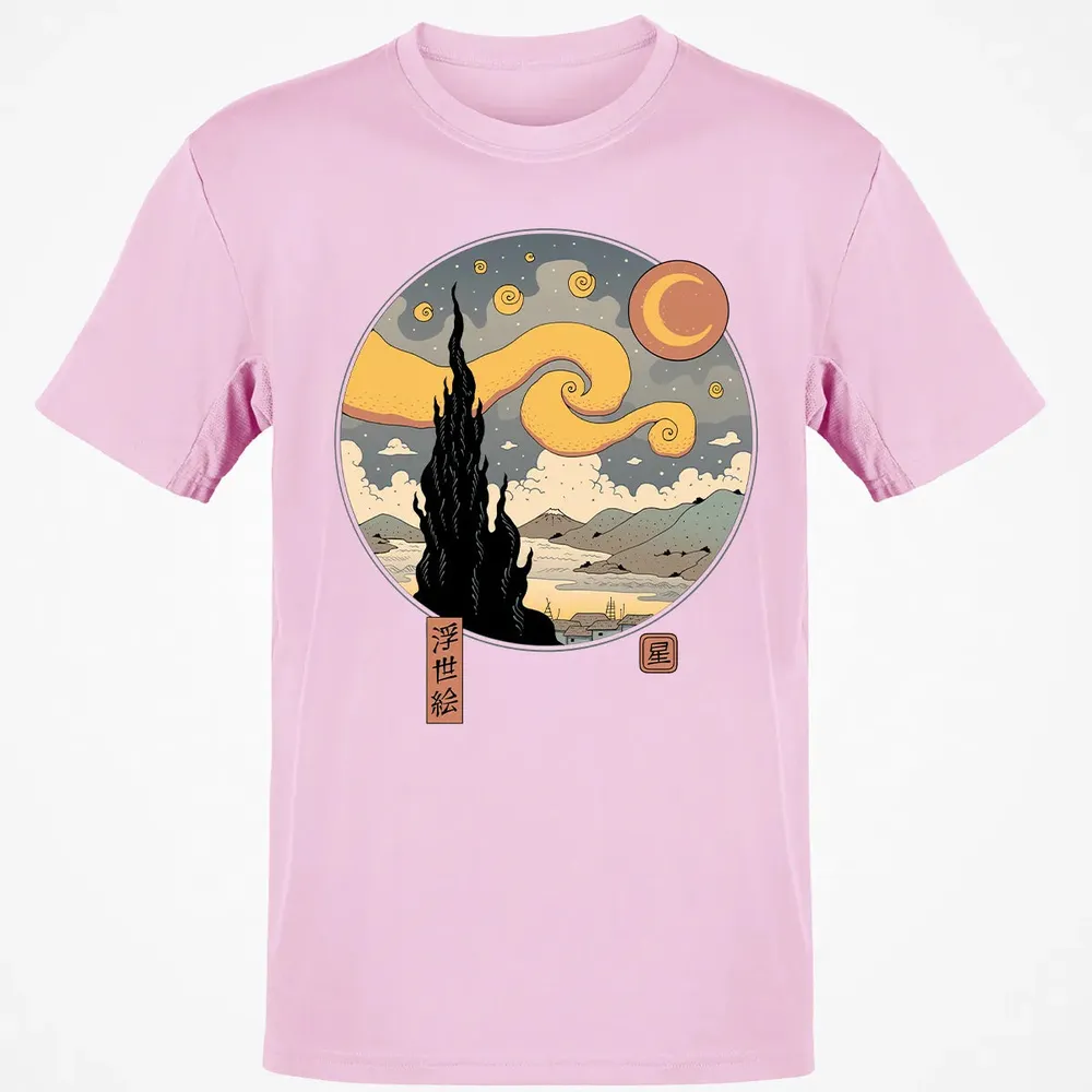 Starry Ukiyo-e Night Classic Unisex T-Shirt - 6