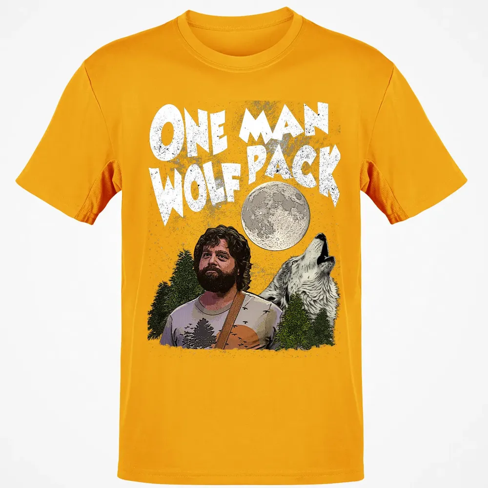 One Man Wolf Pack Classic Unisex T-Shirt - 5