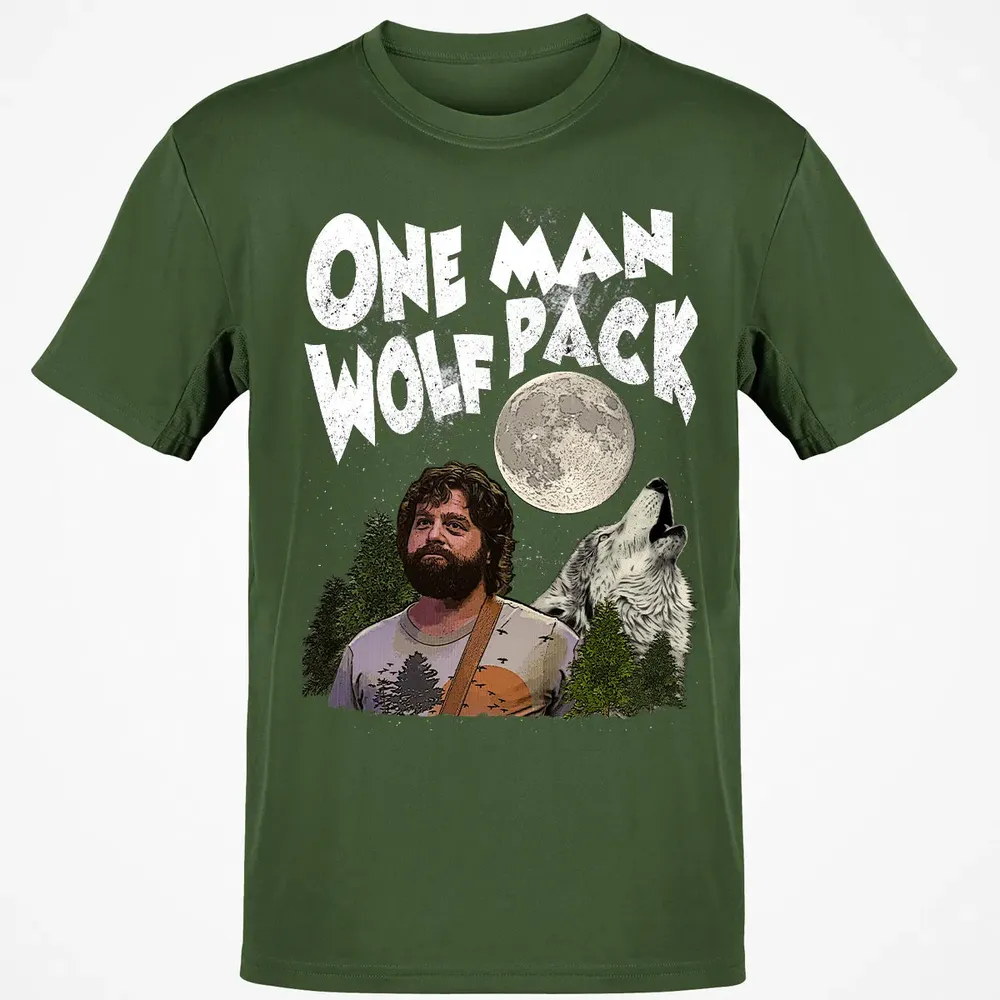 One Man Wolf Pack Classic Unisex T-Shirt - 7