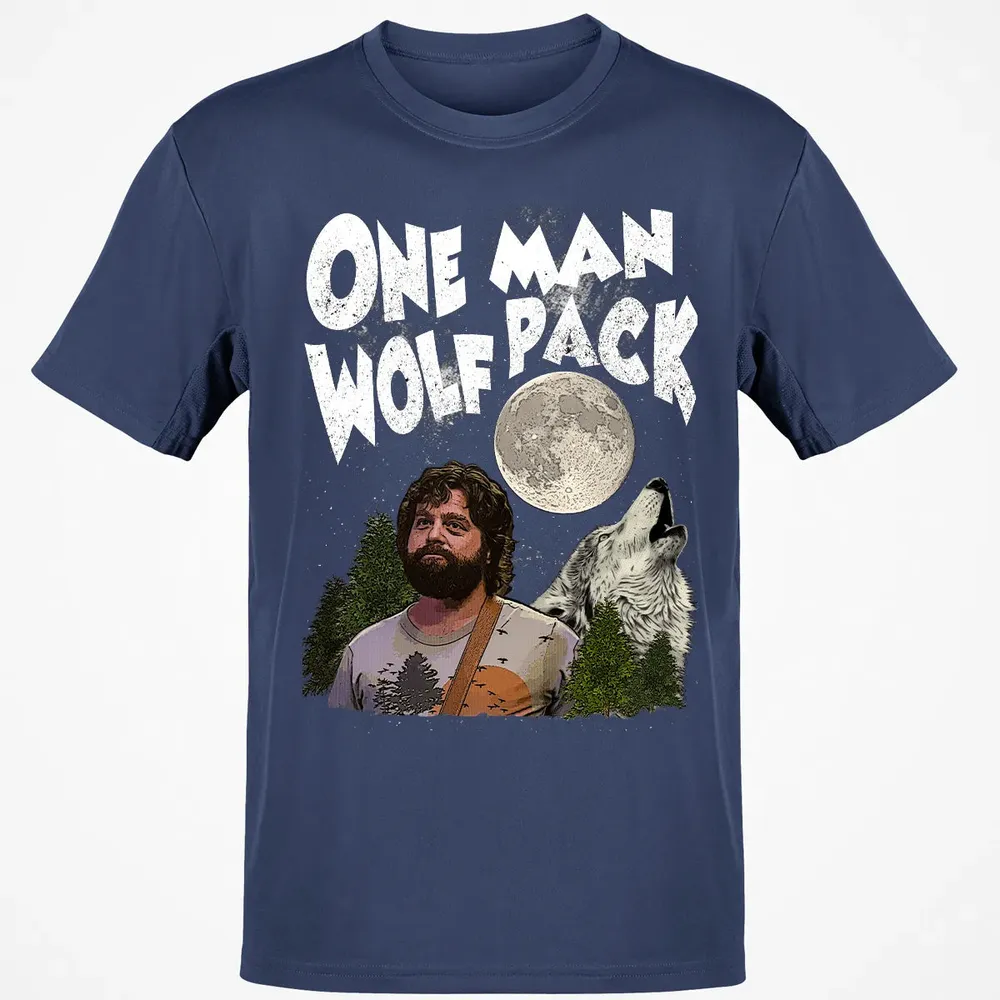 One Man Wolf Pack Classic Unisex T-Shirt - 8