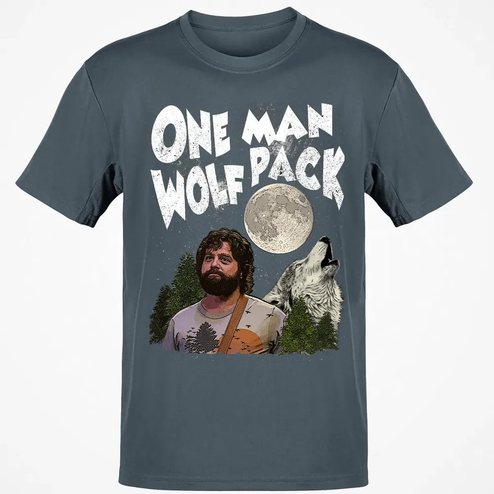 One Man Wolf Pack Classic Unisex T-Shirt - 4