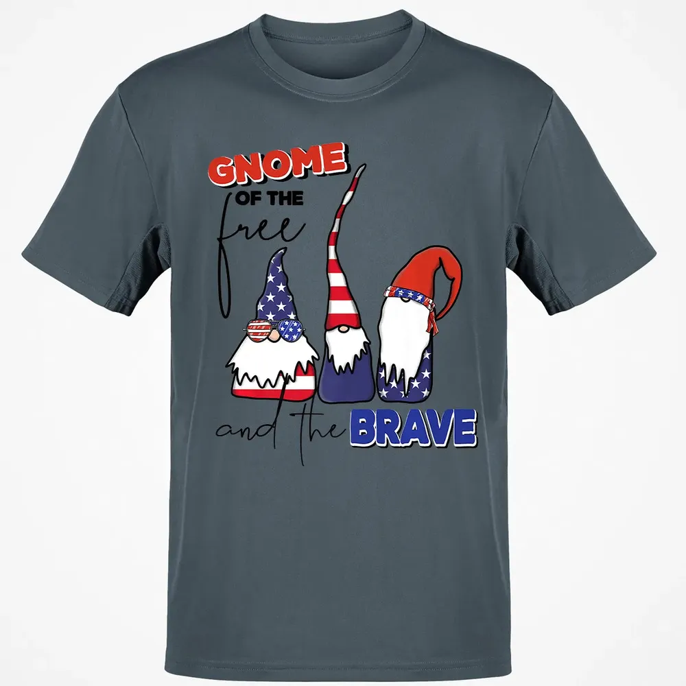 Gnome Of The Brave   Cute 4th of July s Premium Classic Unisex T-Shirt - 4