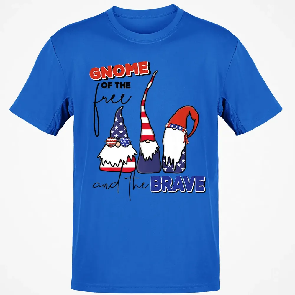 Gnome Of The Brave   Cute 4th of July s Premium Classic Unisex T-Shirt - 12