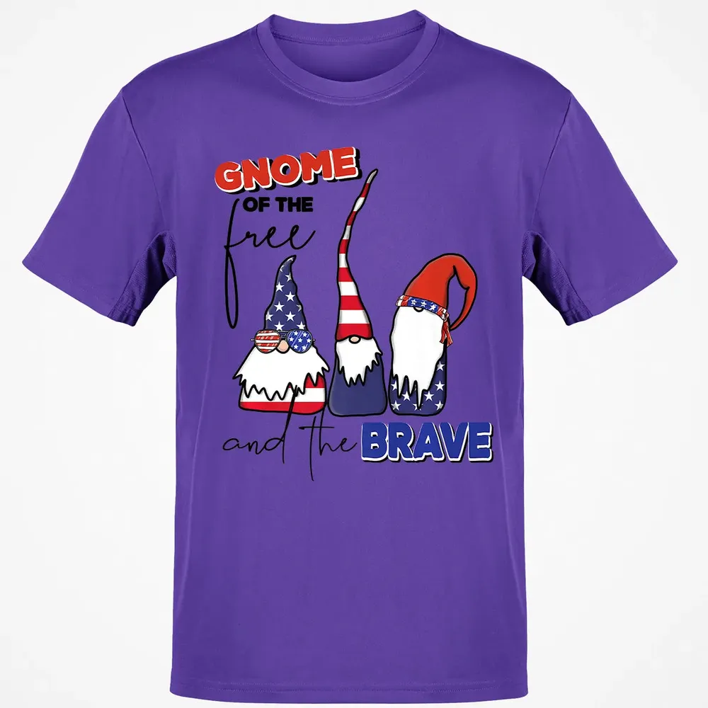 Gnome Of The Brave   Cute 4th of July s Premium Classic Unisex T-Shirt - 10