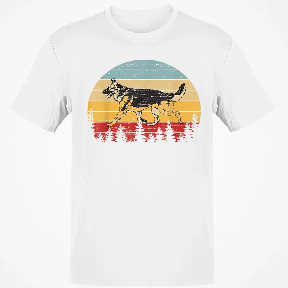 German Shepherd Vintage Retro Classic Unisex T-Shirt - 13