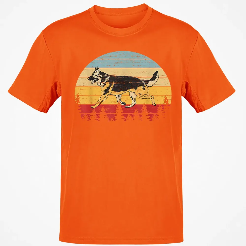 German Shepherd Vintage Retro Classic Unisex T-Shirt - 9
