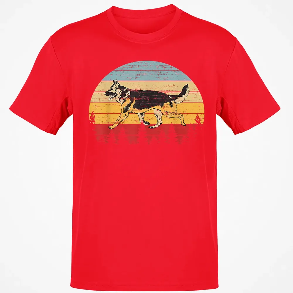 German Shepherd Vintage Retro Classic Unisex T-Shirt - 11