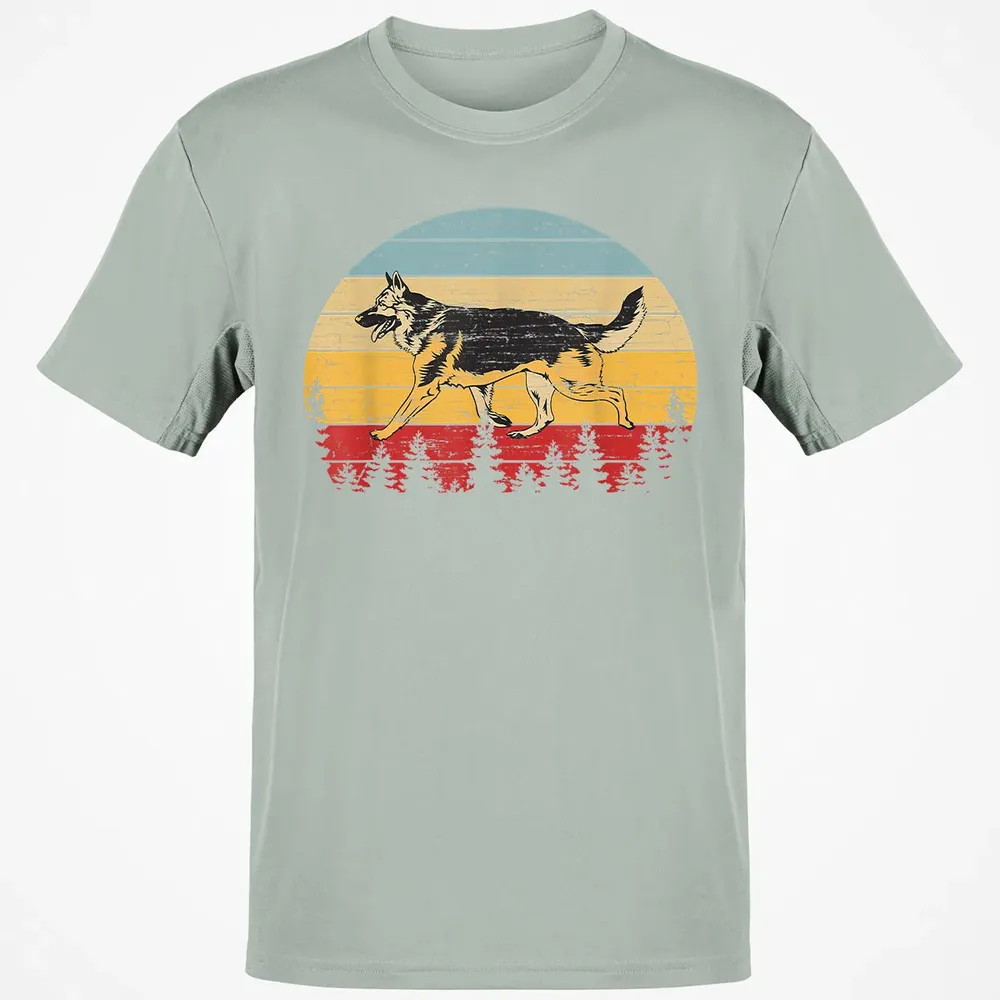 German Shepherd Vintage Retro Classic Unisex T-Shirt - 3