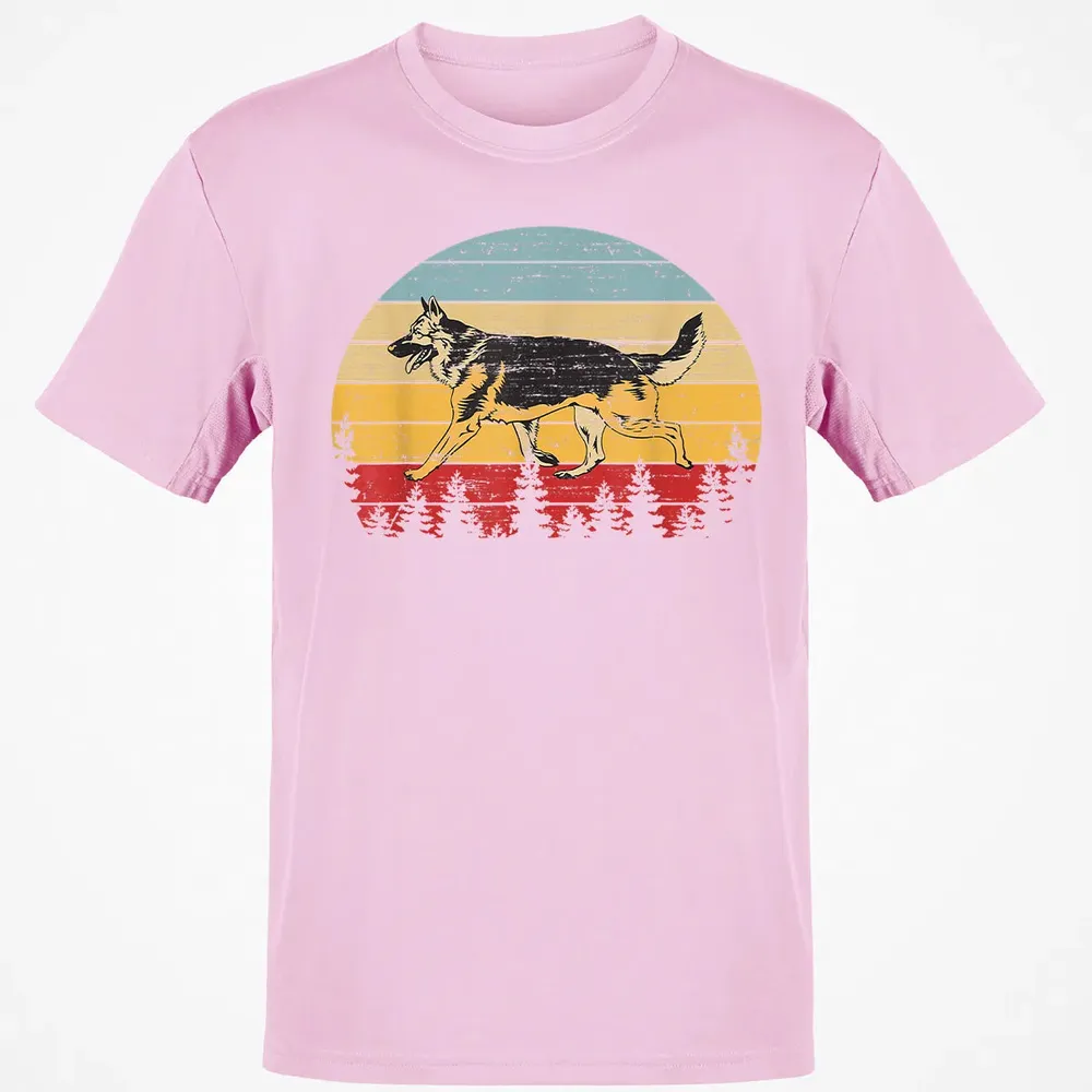 German Shepherd Vintage Retro Classic Unisex T-Shirt - 6