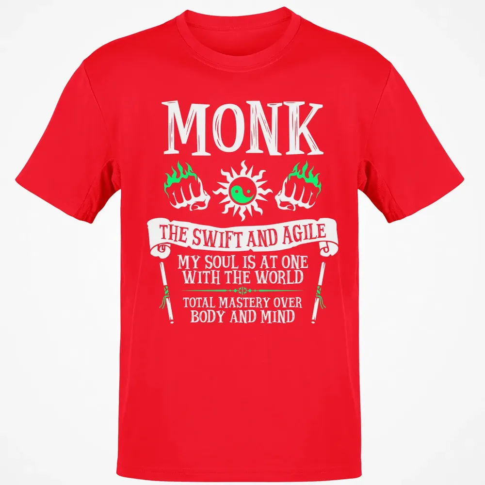 MONK, THE SWIFT AND AGILE (White) Classic Unisex T-Shirt - 11