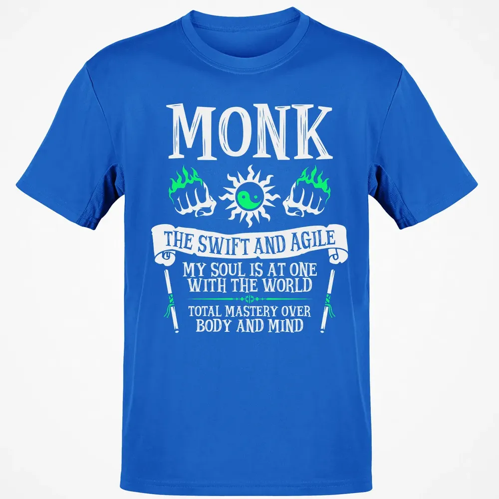 MONK, THE SWIFT AND AGILE (White) Classic Unisex T-Shirt - 12