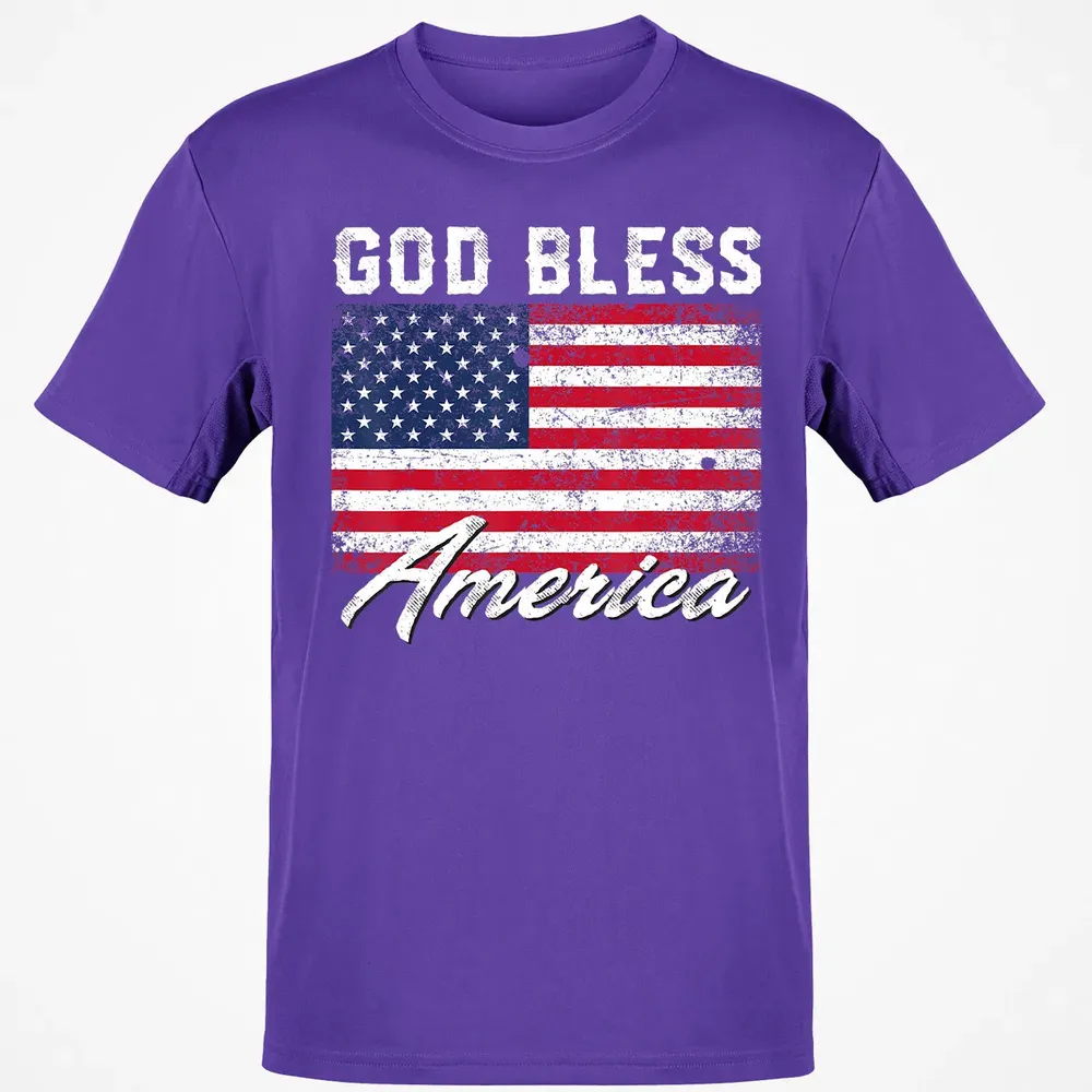 God Bless America USA Flag 4th of July Patriotic Classic Unisex T-Shirt - 10