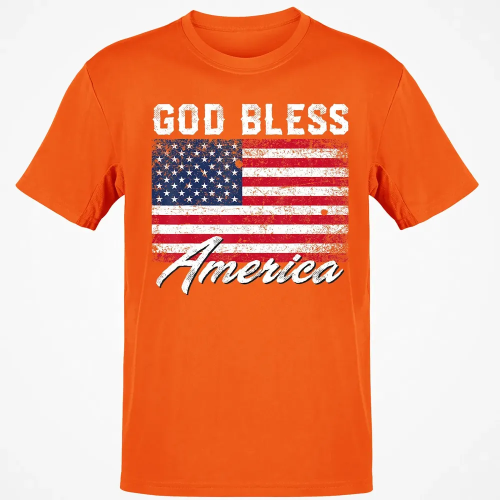 God Bless America USA Flag 4th of July Patriotic Classic Unisex T-Shirt - 9