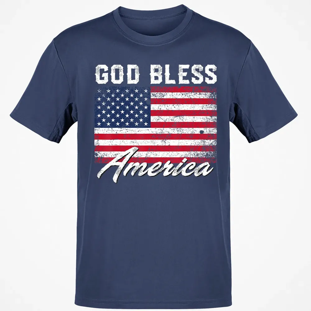 God Bless America USA Flag 4th of July Patriotic Classic Unisex T-Shirt - 8