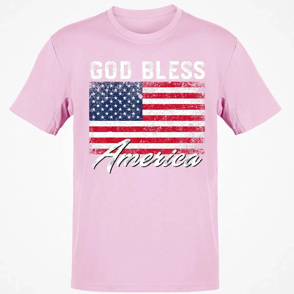 God Bless America USA Flag 4th of July Patriotic Classic Unisex T-Shirt - 6