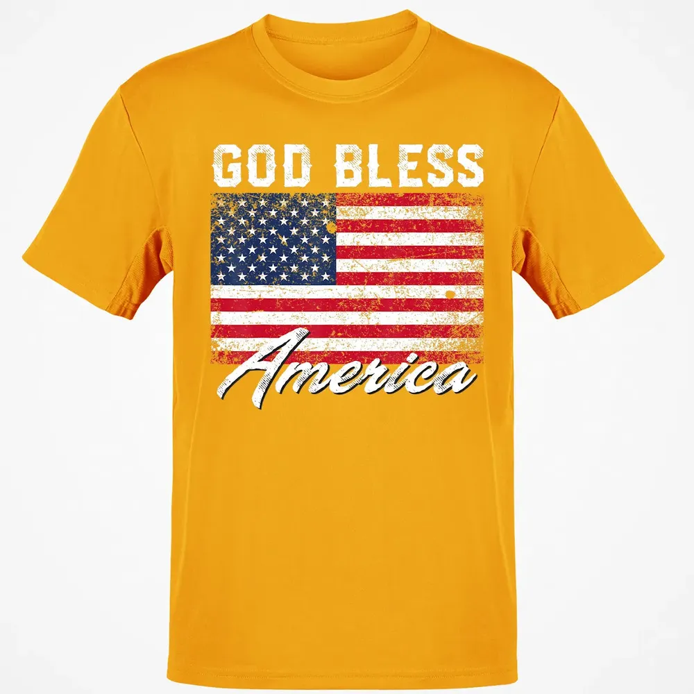 God Bless America USA Flag 4th of July Patriotic Classic Unisex T-Shirt - 5