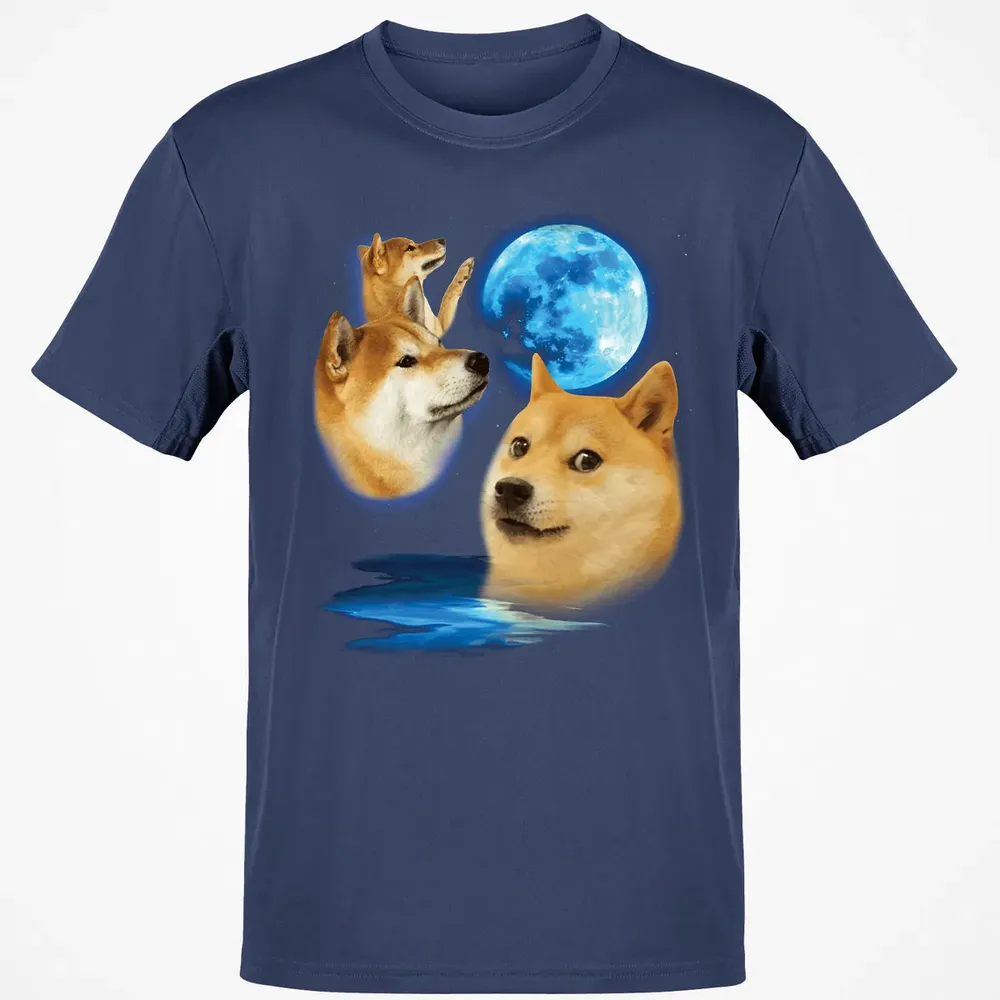 Three Doge Moon Classic Unisex T-Shirt - 8