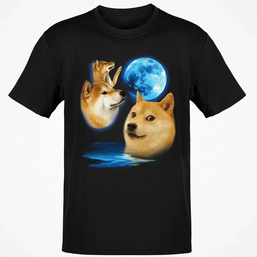 Three Doge Moon Classic Unisex T-Shirt - 2