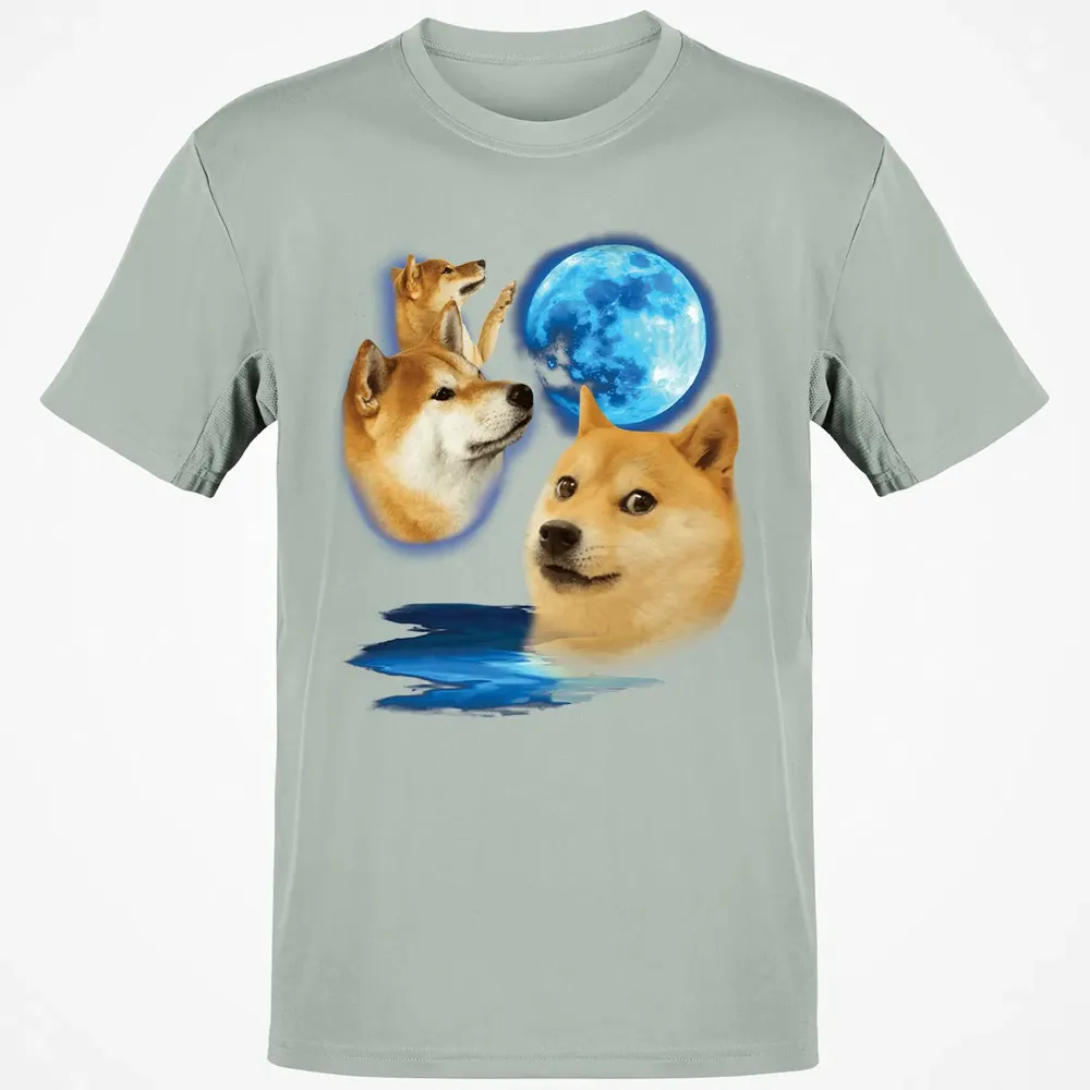 Three Doge Moon Classic Unisex T-Shirt - 3