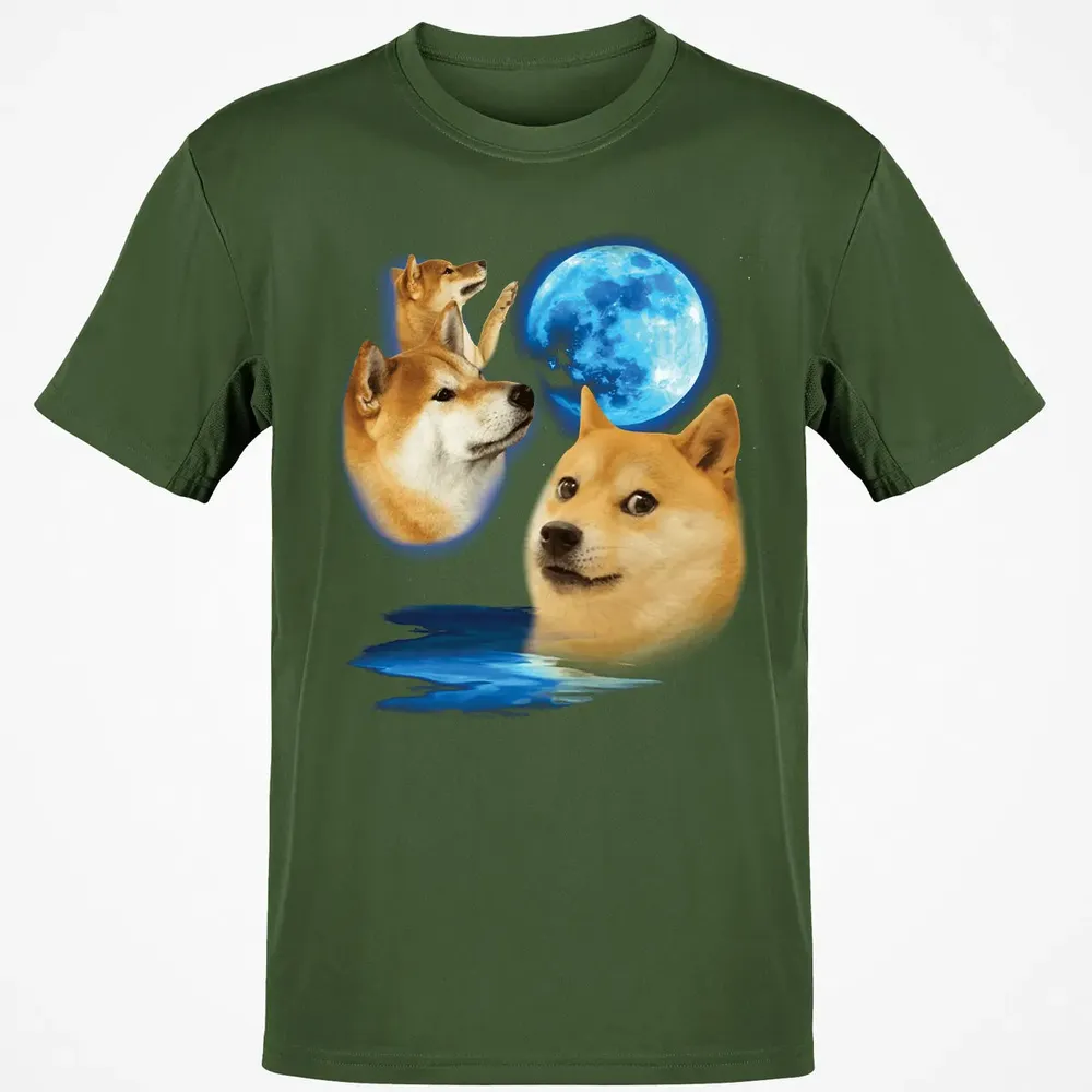 Three Doge Moon Classic Unisex T-Shirt - 7