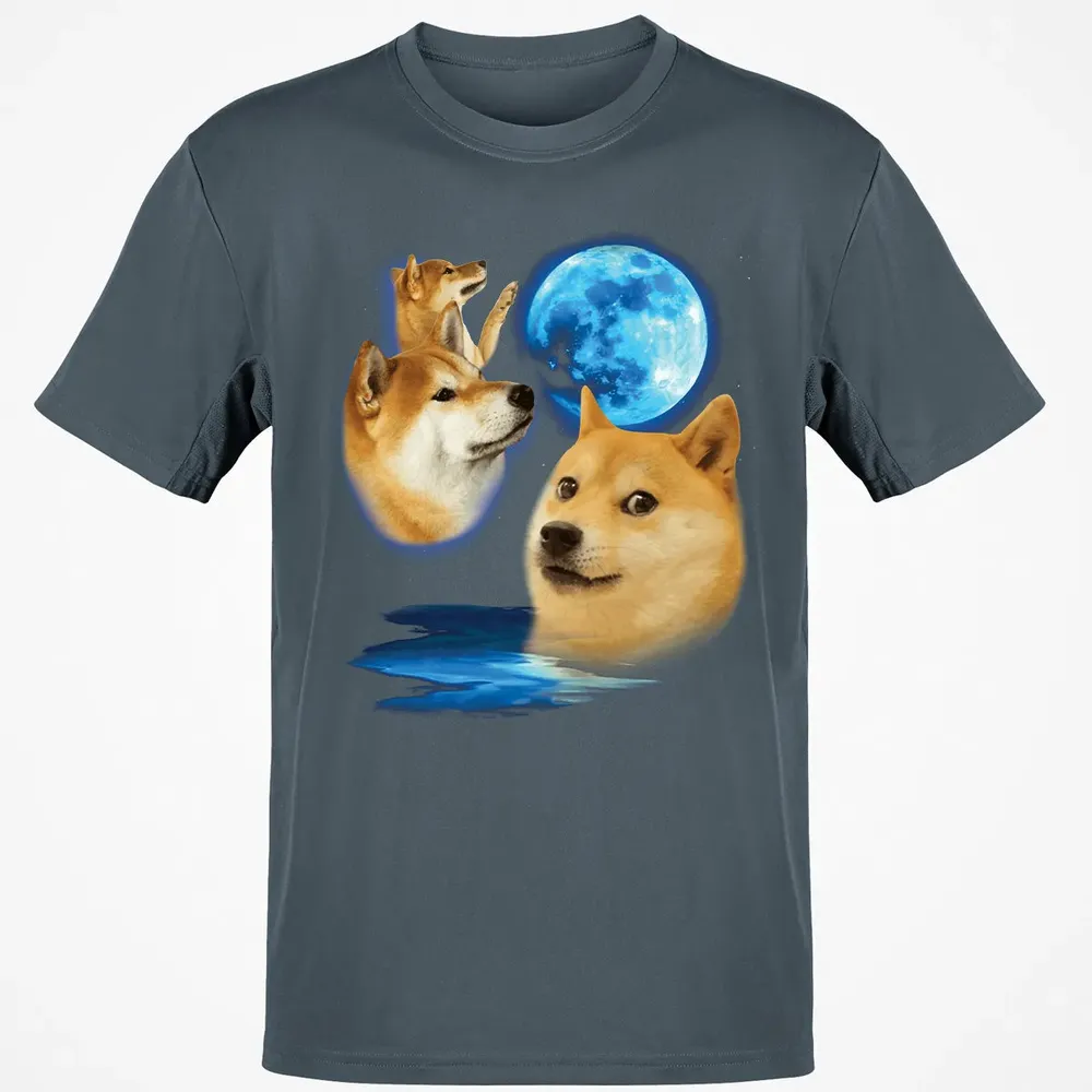 Three Doge Moon Classic Unisex T-Shirt - 4