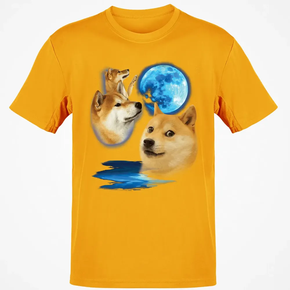 Three Doge Moon Classic Unisex T-Shirt - 5