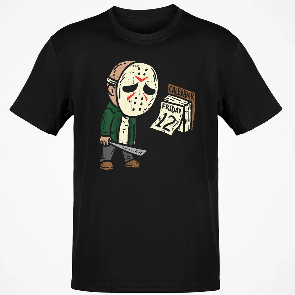 Friday 12th Funny Halloween Horror Movie Humor Classic Unisex T-Shirt - 2