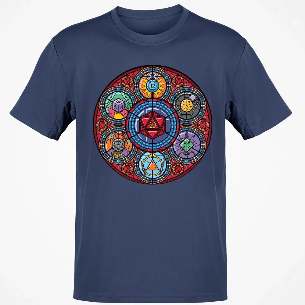 Dices Stained Glass Classic Unisex T-Shirt - 8