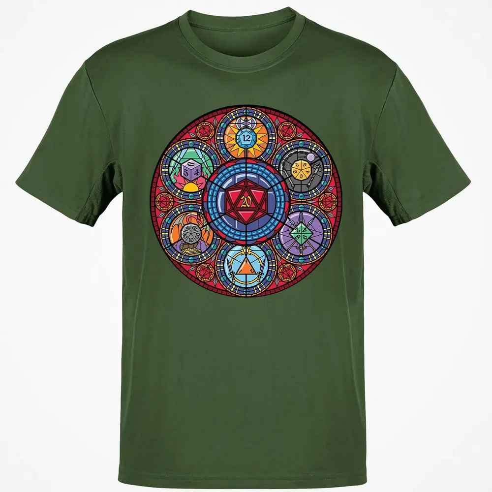 Dices Stained Glass Classic Unisex T-Shirt - 7