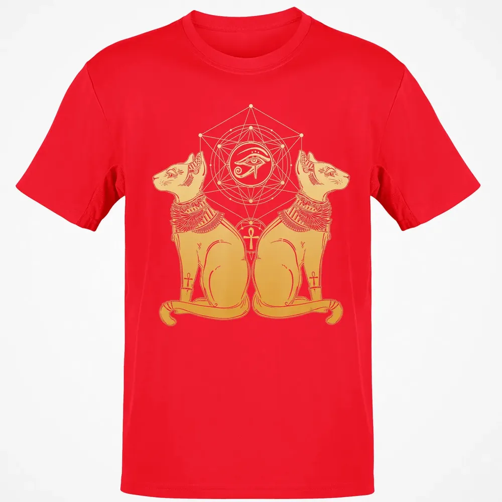 Egyptian Cat Goddess Bastet Sphinx Eye Of Ra Classic Unisex T-Shirt - 11