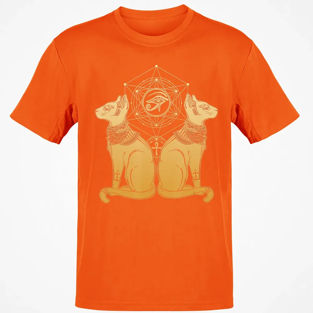 Egyptian Cat Goddess Bastet Sphinx Eye Of Ra Classic Unisex T-Shirt - 9