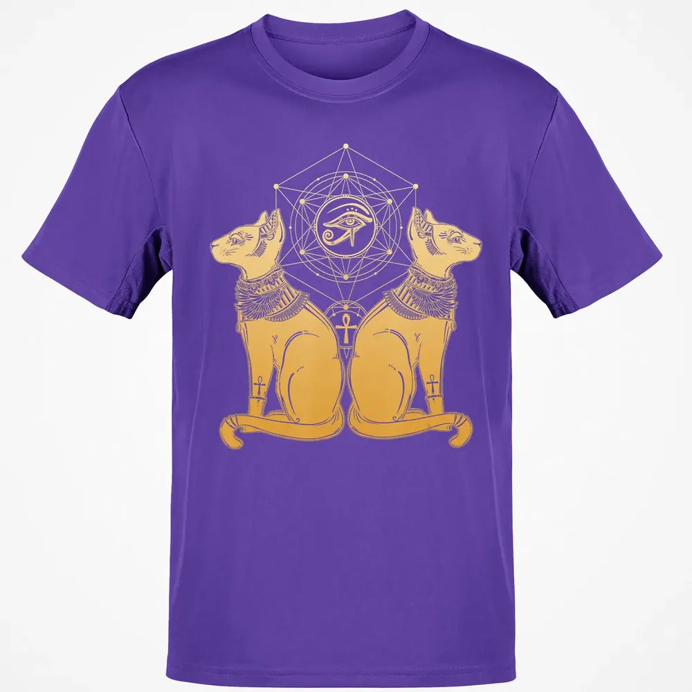 Egyptian Cat Goddess Bastet Sphinx Eye Of Ra Classic Unisex T-Shirt - 10