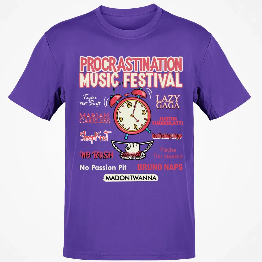 Procastination Music Festival Classic Unisex T-Shirt - 10